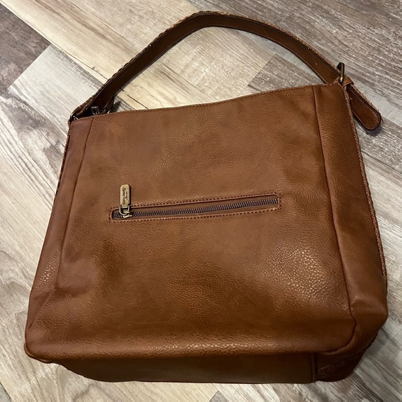 Darcy‎ Marks London Cognac Faux Leather Hobo Shoulder Bag Style D210 LW MSRP $99 - Picture 2 of 6